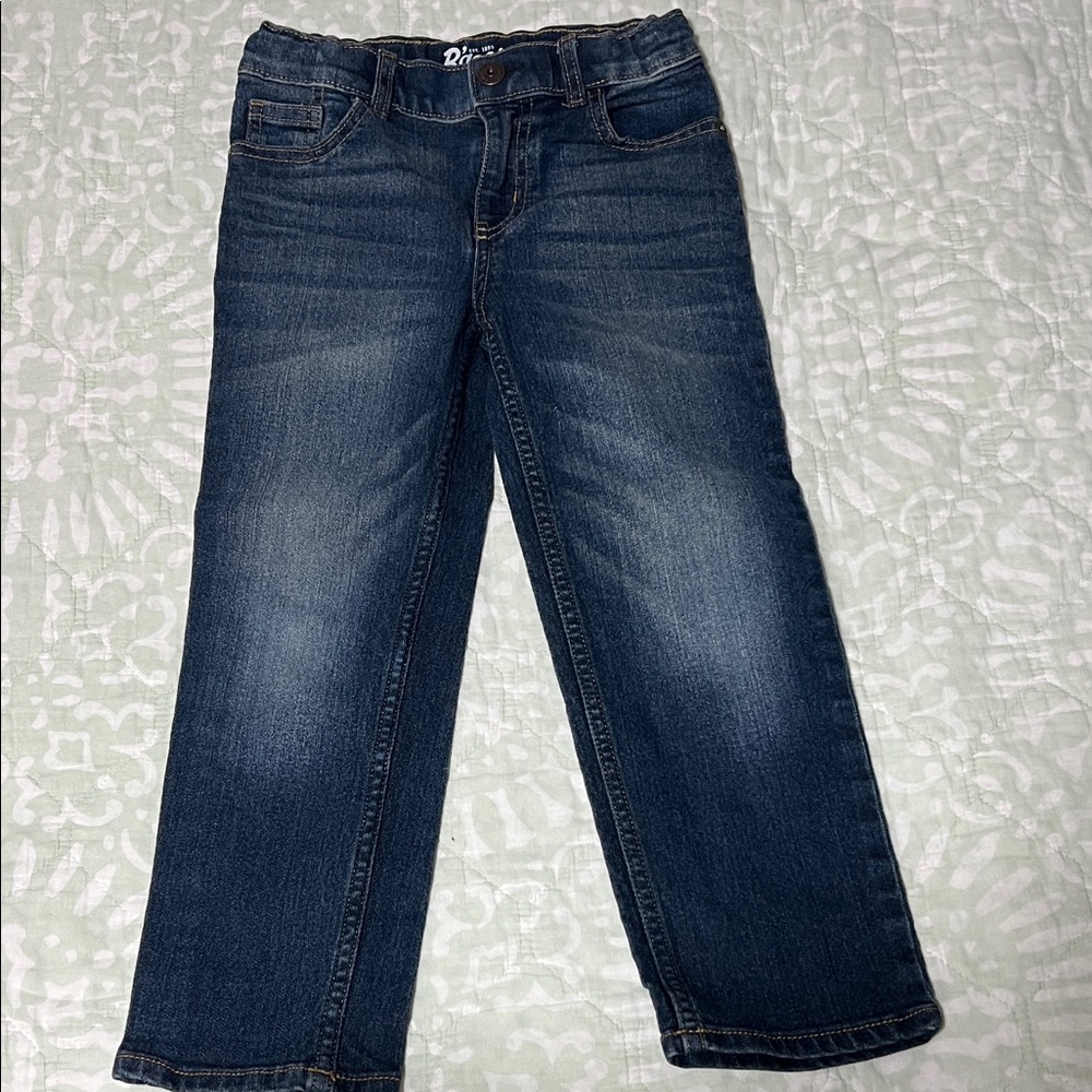 Osh Kosh Boy’s Straight Dark Blue Denim Jeans
